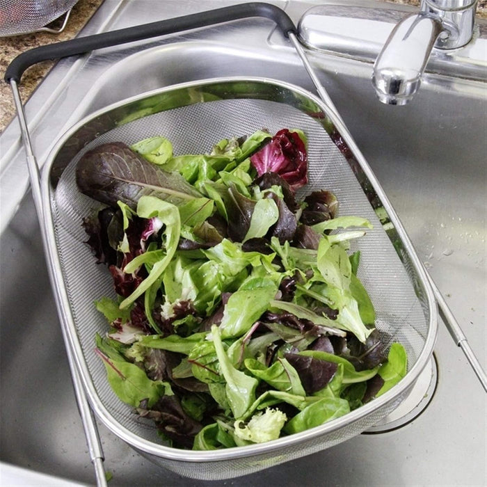 Stainless Steel Kitchen Drain Strainer Basket, Telescopic
