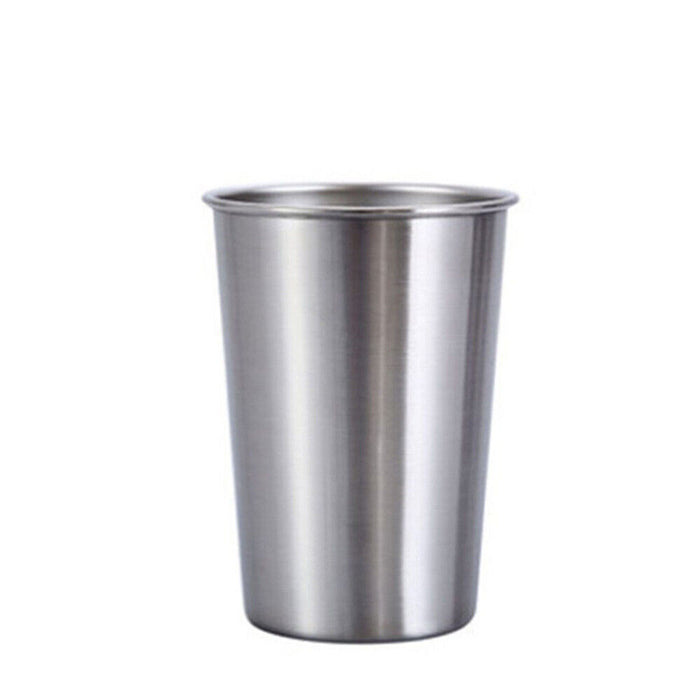 4PCS Stainless Steel Mug Set Portable Travel Cups Durable Drinking Coffee Mugs