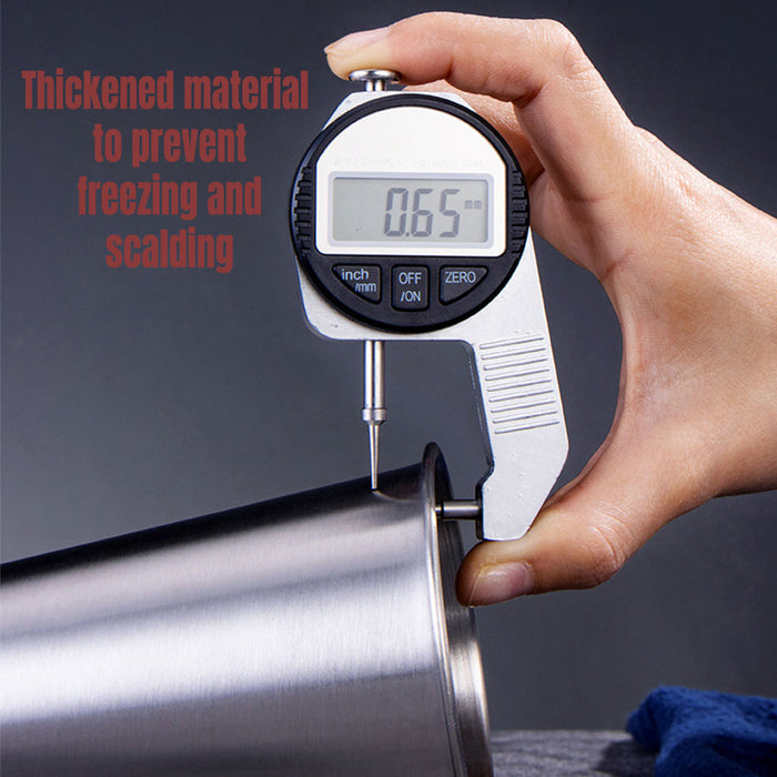 4PCS Stainless Steel Mug Set Portable Travel Cups Durable Drinking Coffee Mugs