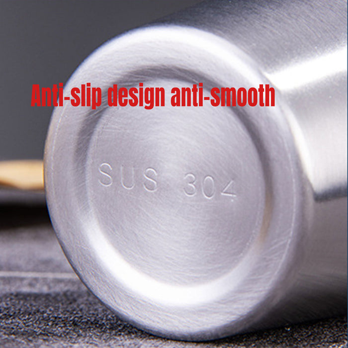 4PCS Stainless Steel Mug Set Portable Travel Cups Durable Drinking Coffee Mugs