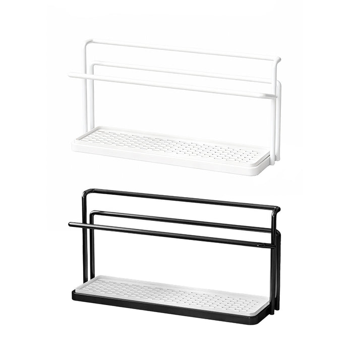 2 Tier Cup Drying Rack with Tray Slim 15.74in Base
