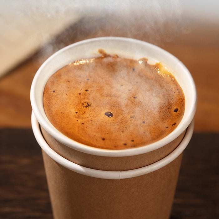 50PCS Disposable Coffee Cups 300ml Food-Grade for Takeaway Hot & Cold Drinks
