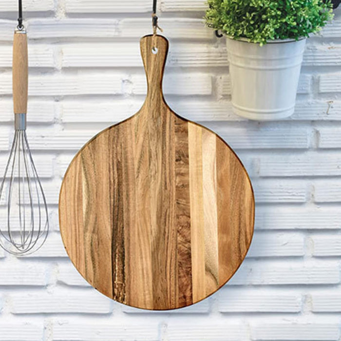 Solid Wood Cutting Board Non Slip Round Or Long 1.5cm