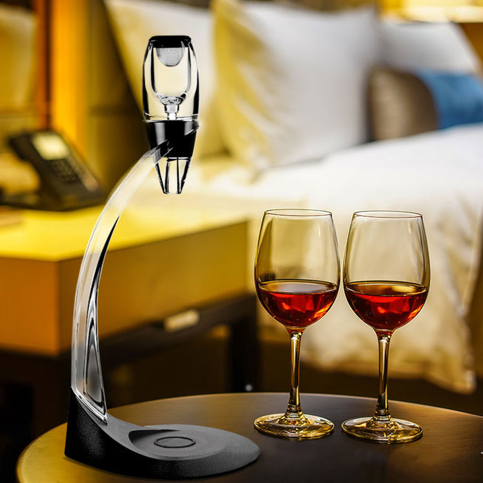 Quick Aeration Wine Decanter with Stainless Mesh Filter