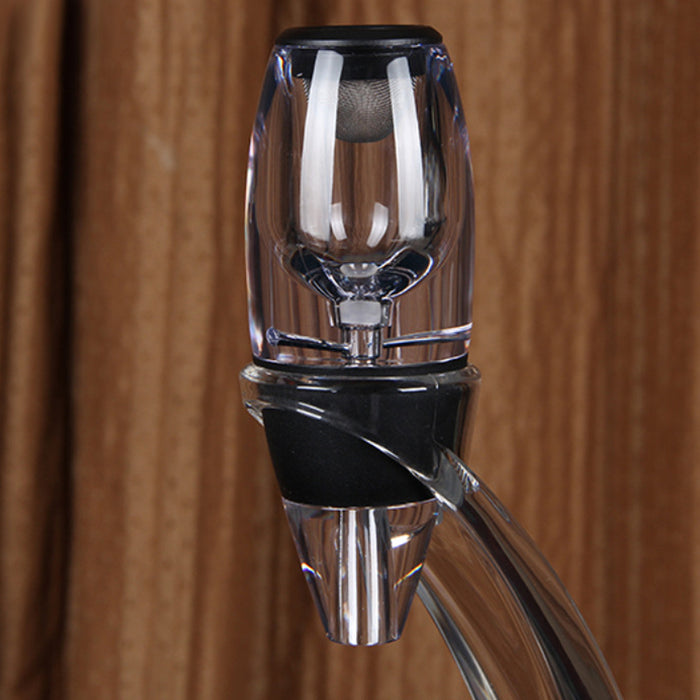 Quick Aeration Wine Decanter with Stainless Mesh Filter