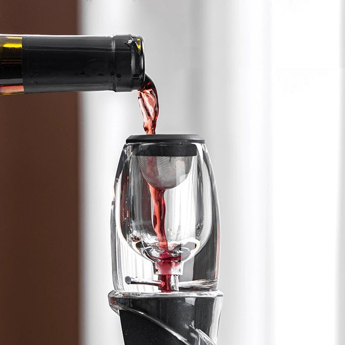Quick Aeration Wine Decanter with Stainless Mesh Filter