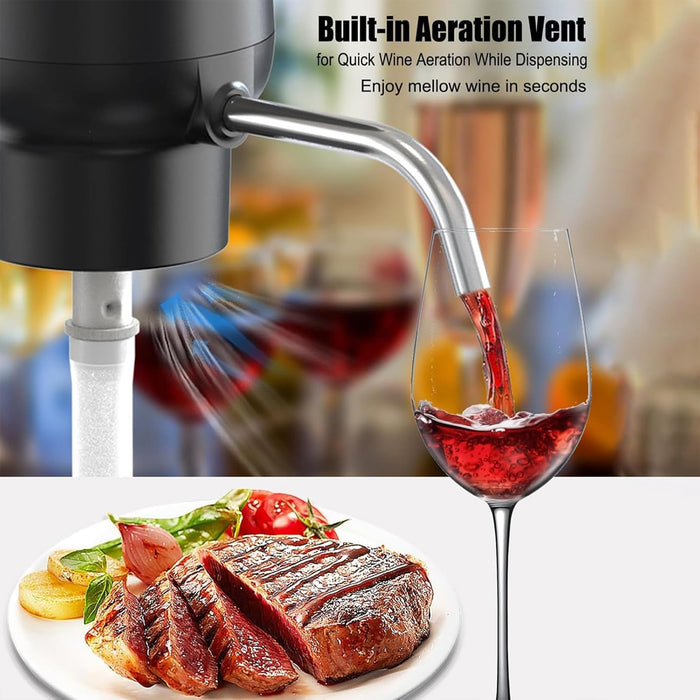 1 Air Pressure Wine Dispenser Automatic Pourer USB Charged