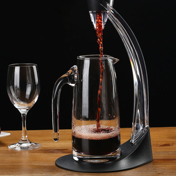 Quick Aeration Wine Decanter with Stainless Mesh Filter