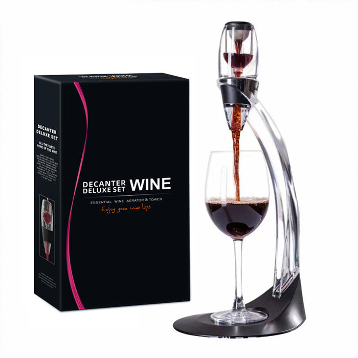 Quick Aeration Wine Decanter with Stainless Mesh Filter