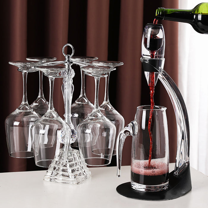 Quick Aeration Wine Decanter with Stainless Mesh Filter