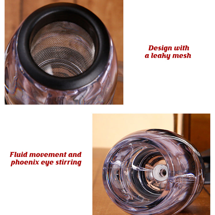 Quick Aeration Wine Decanter with Stainless Mesh Filter