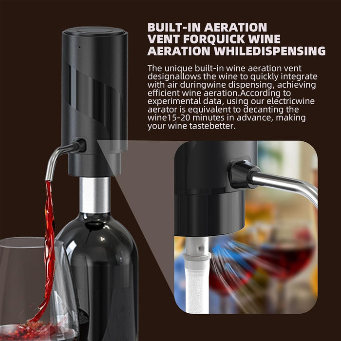 1 Air Pressure Wine Dispenser Automatic Pourer USB Charged