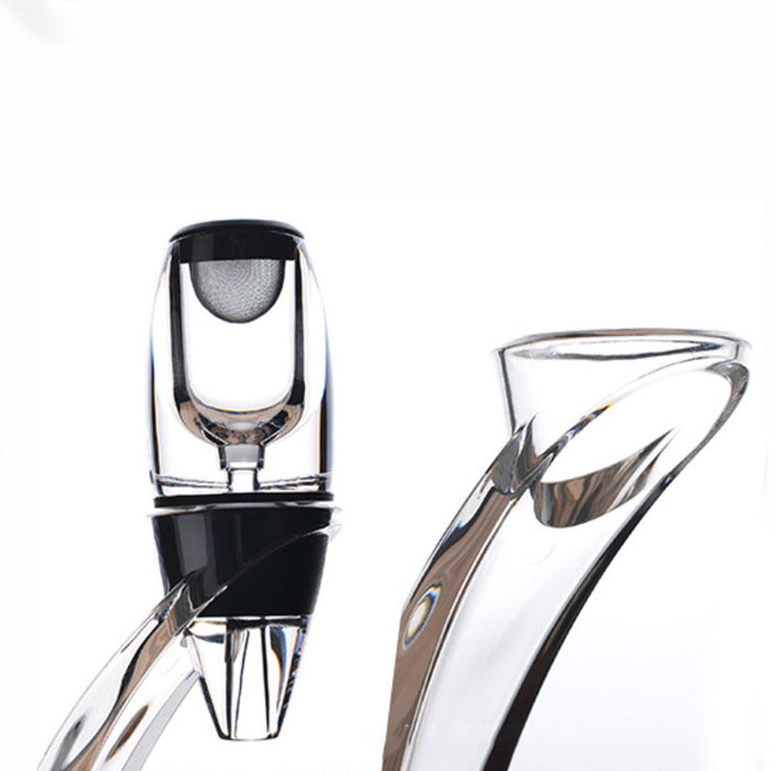Quick Aeration Wine Decanter with Stainless Mesh Filter