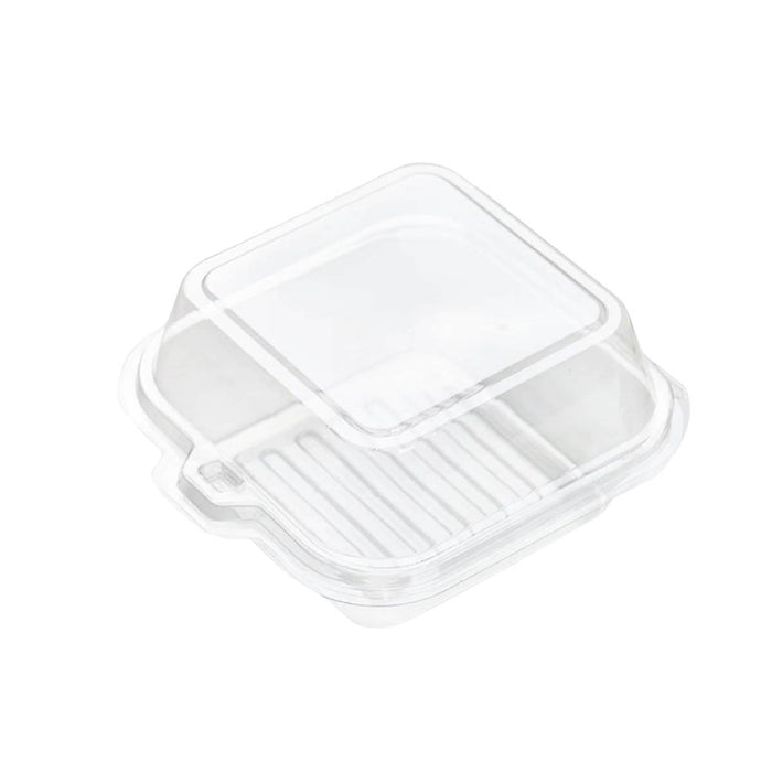50 Pcs Clear Plastic Tiramisu Box 4 Inch Clamshell Cake Container