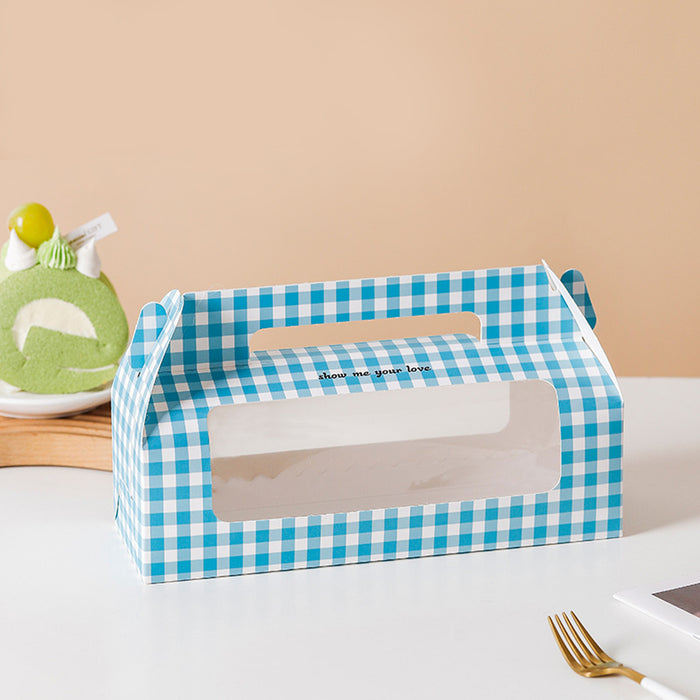 Blue Swiss Roll Box, 270x90x147mm, 20 pack