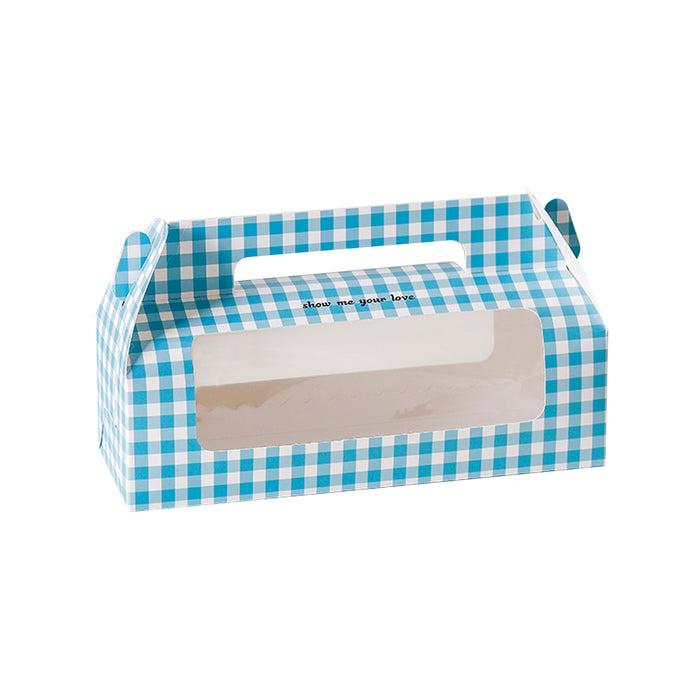 Blue Swiss Roll Box, 270x90x147mm, 20 pack