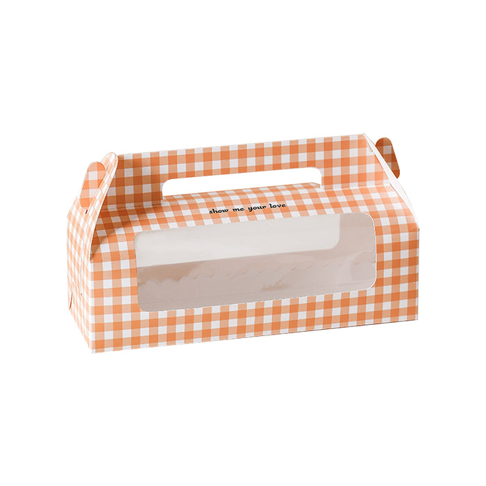 Orange Swiss Roll Box, 270x90x147mm, 20 pack