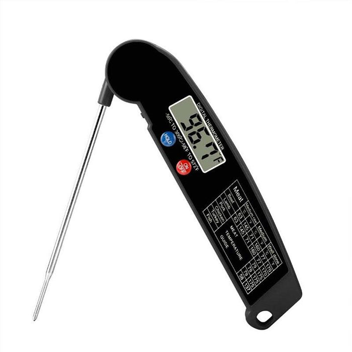 Foldable Digital Food Thermometer Fast Read BBQ Cooking Meat Probe
