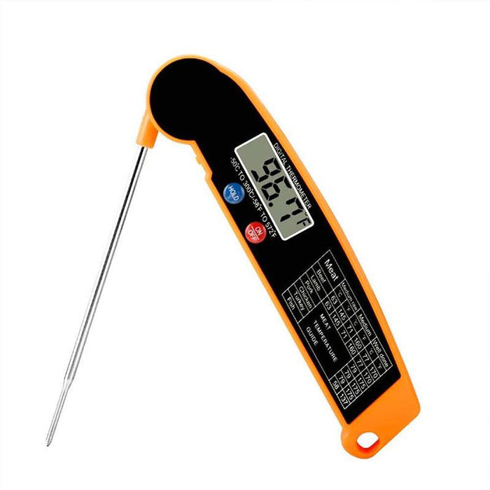 Foldable Digital Food Thermometer Fast Read BBQ Cooking Meat Probe