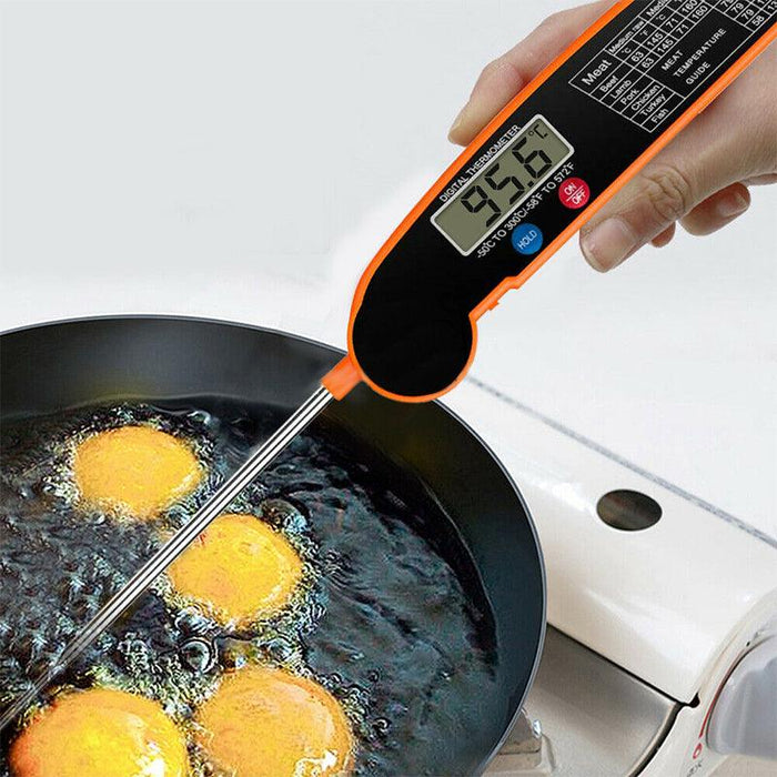 Foldable Digital Food Thermometer Fast Read BBQ Cooking Meat Probe