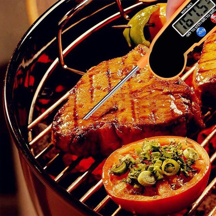 Foldable Digital Food Thermometer Fast Read BBQ Cooking Meat Probe