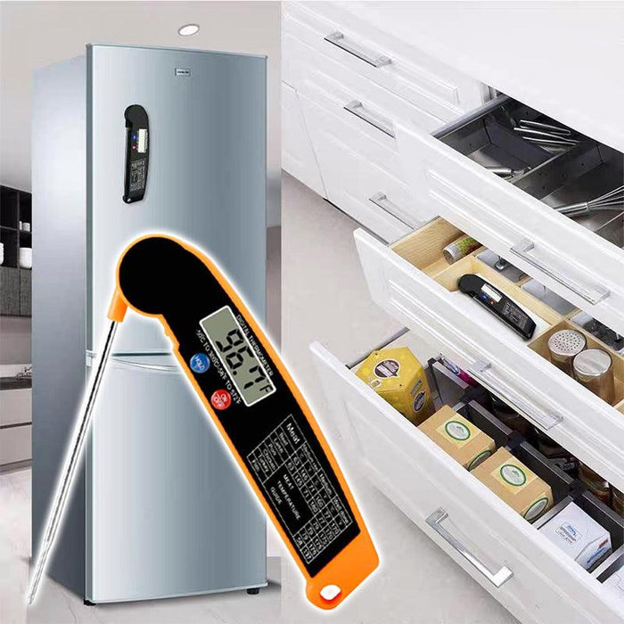 Foldable Digital Food Thermometer Fast Read BBQ Cooking Meat Probe