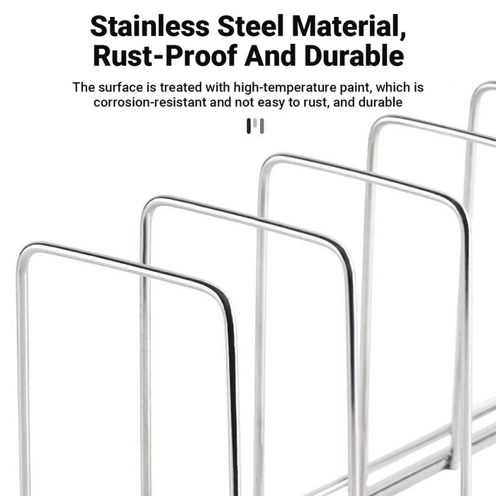 2pcs Stainless Steel Drainer Dish Rack Kitchen Dish Organizer Sink Storage Rack