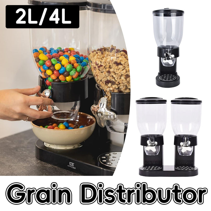 Grain Storage Distributor with Rotating Dispenser 2L 4L