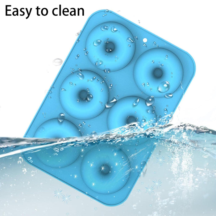 3 Pcs Silicone Donut Mould Set 6 Cavity Non Stick Oven Microwave Freezer Safe