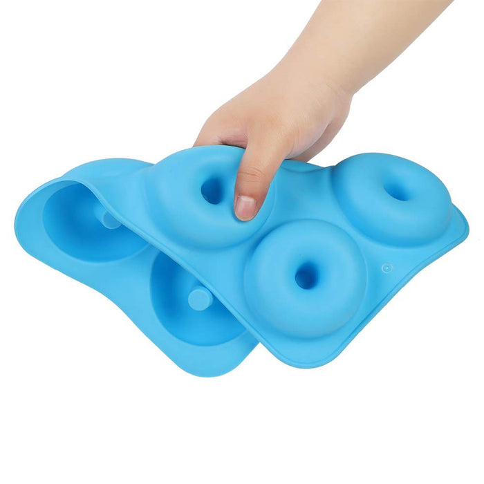3 Pcs Silicone Donut Mould Set 6 Cavity Non Stick Oven Microwave Freezer Safe