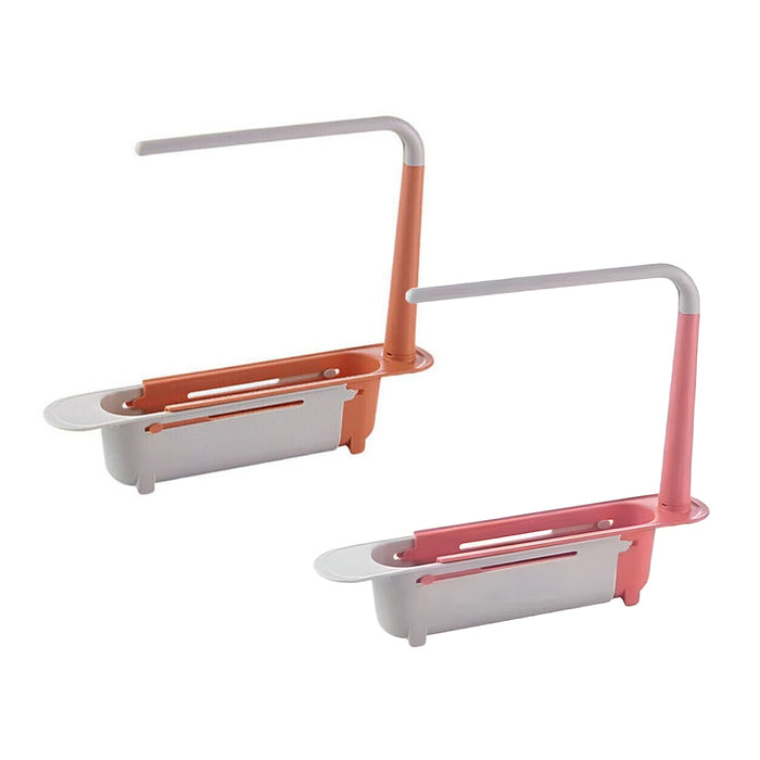 Telescopic Sink Rack Holder Expandable Storage Drain Basket