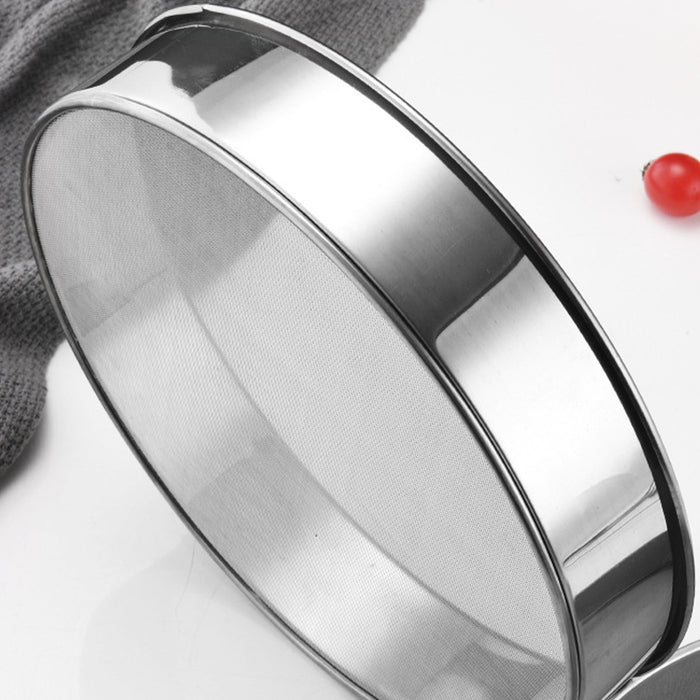 304 Stainless Steel Flour Sieve 15cm Fine 60-Mesh for Baking and Straining