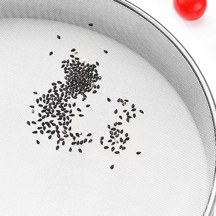 304 Stainless Steel Flour Sieve 15cm Fine 60-Mesh for Baking and Straining
