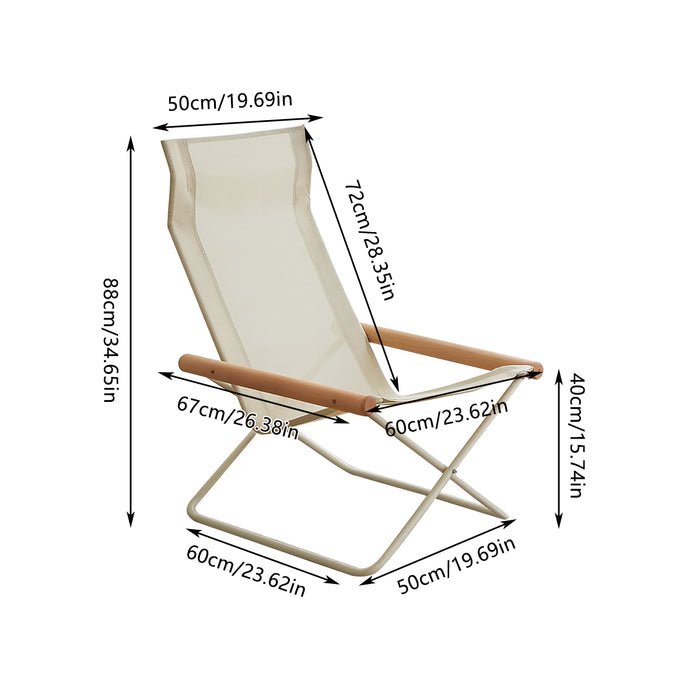 Portable Outdoor Folding Picnic Chair, 50x60x80cm