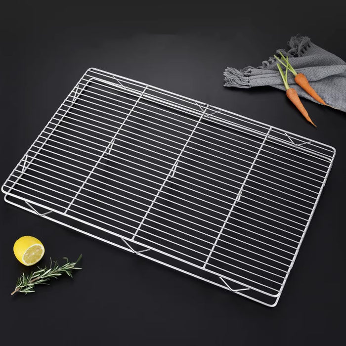 2 Pcs Stainless Steel Cooling Rack 60×40cm Mesh
