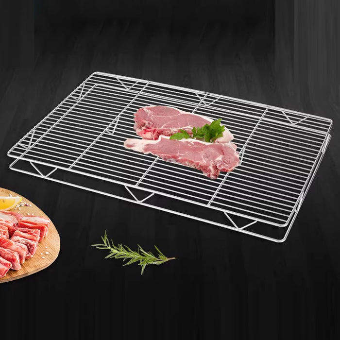 2 Pcs Stainless Steel Cooling Rack 60×40cm Mesh