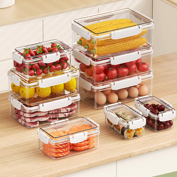12 Pcs Airtight Food Storage Containers with Snap Lock Lids in 4 Sizes