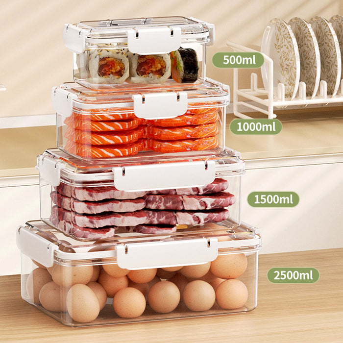 12 Pcs Airtight Food Storage Containers with Snap Lock Lids in 4 Sizes