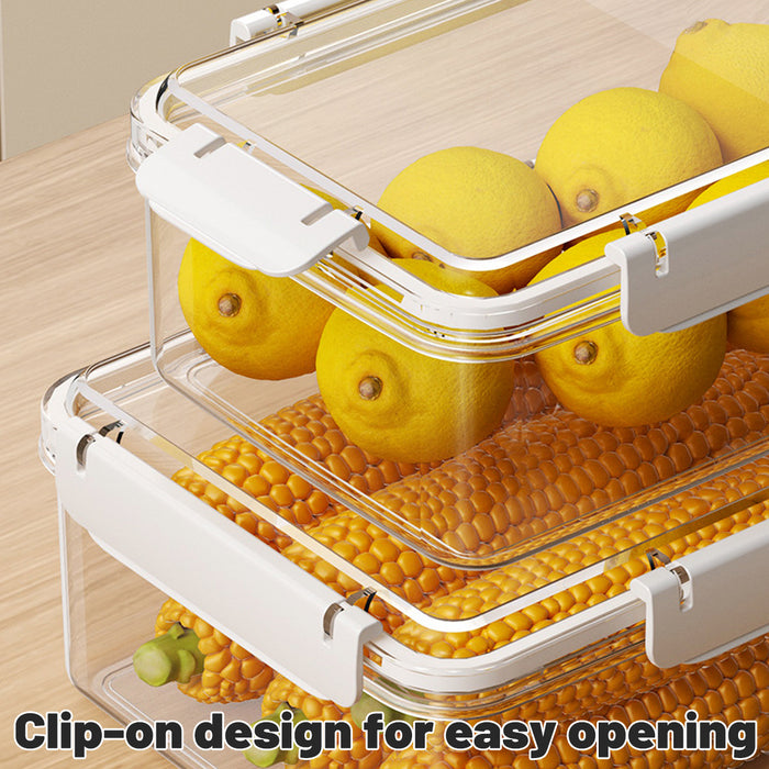 12 Pcs Airtight Food Storage Containers with Snap Lock Lids in 4 Sizes