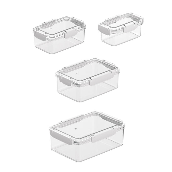 12 Pcs Airtight Food Storage Containers with Snap Lock Lids in 4 Sizes