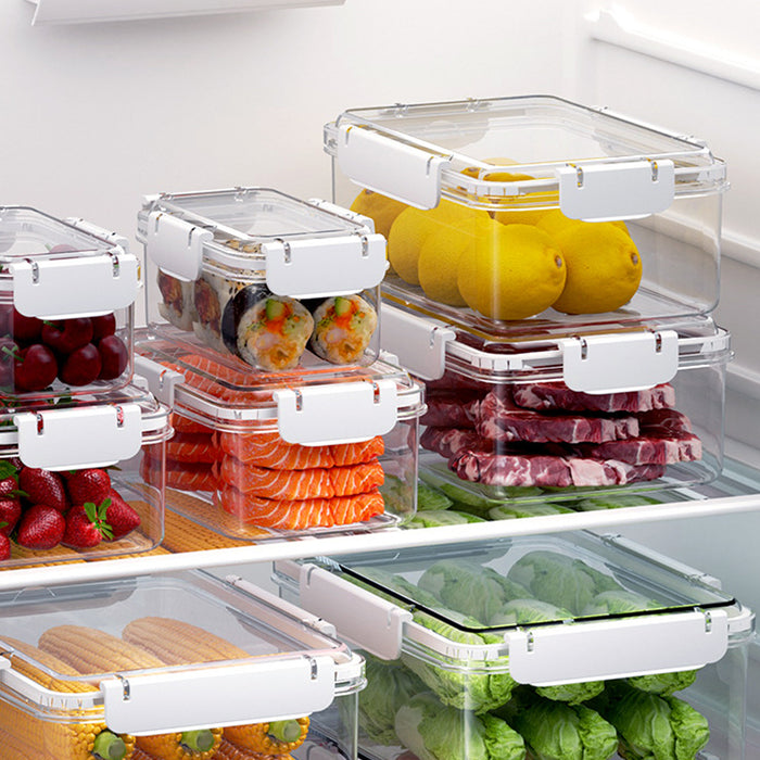 12 Pcs Airtight Food Storage Containers with Snap Lock Lids in 4 Sizes
