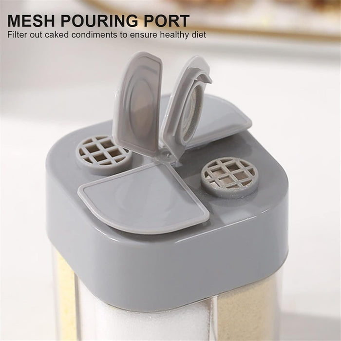 4 Pcs 4-in-1 Seasoning Jar Set Airtight Plastic Kitchen