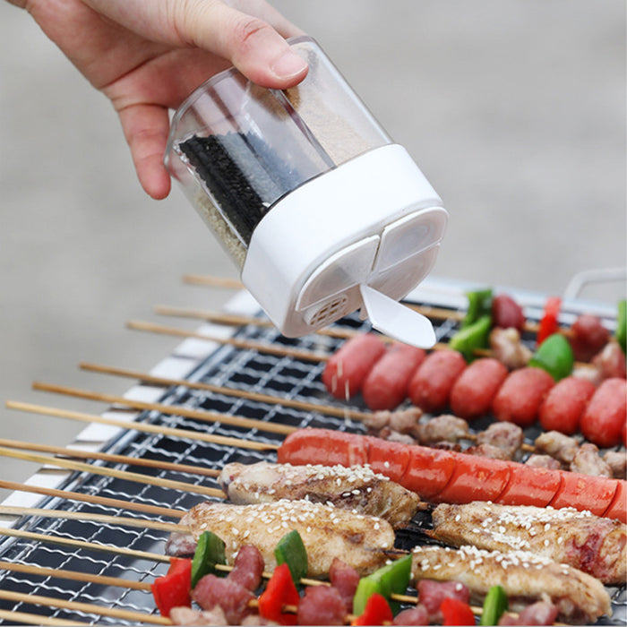 4 Pcs 4-in-1 Seasoning Jar Set Airtight Plastic Kitchen