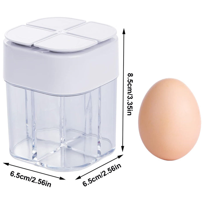 4 Pcs 4-in-1 Seasoning Jar Set Airtight Plastic Kitchen