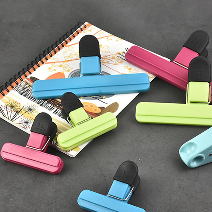 12 Pcs Plastic Bag Clips ABS with Metal Springs 2 Sizes