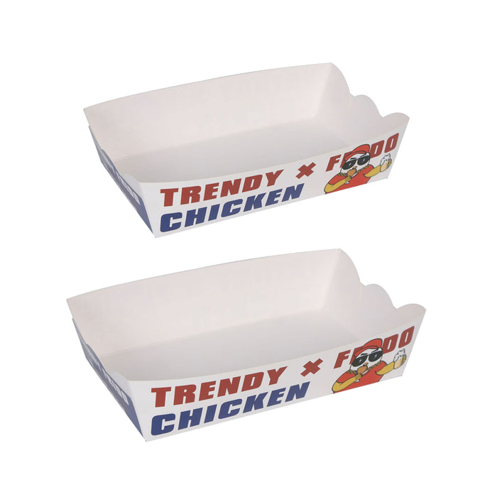 100PCS Disposable Snack Boxes Oil-Proof Leak-Resistant for Fast Food