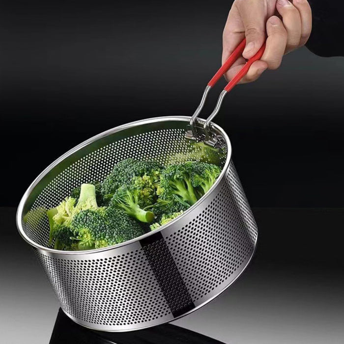 Stainless Steel Frying Basket 18cm With Heat Resistant Handle