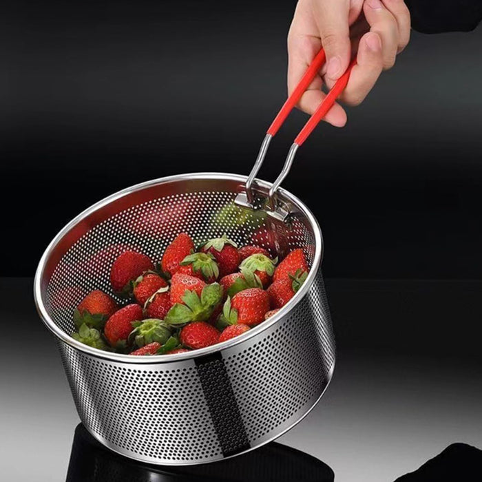 Stainless Steel Frying Basket 18cm With Heat Resistant Handle