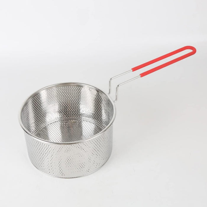 Stainless Steel Frying Basket 18cm With Heat Resistant Handle