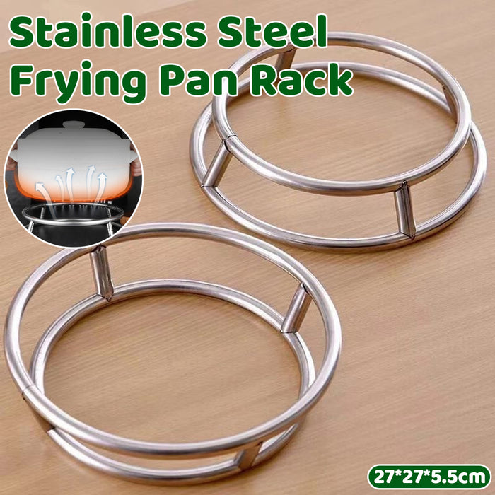 Thickened Stainless Steel Double-Layer Pot Rack Heat Resistant Kitchen Stand